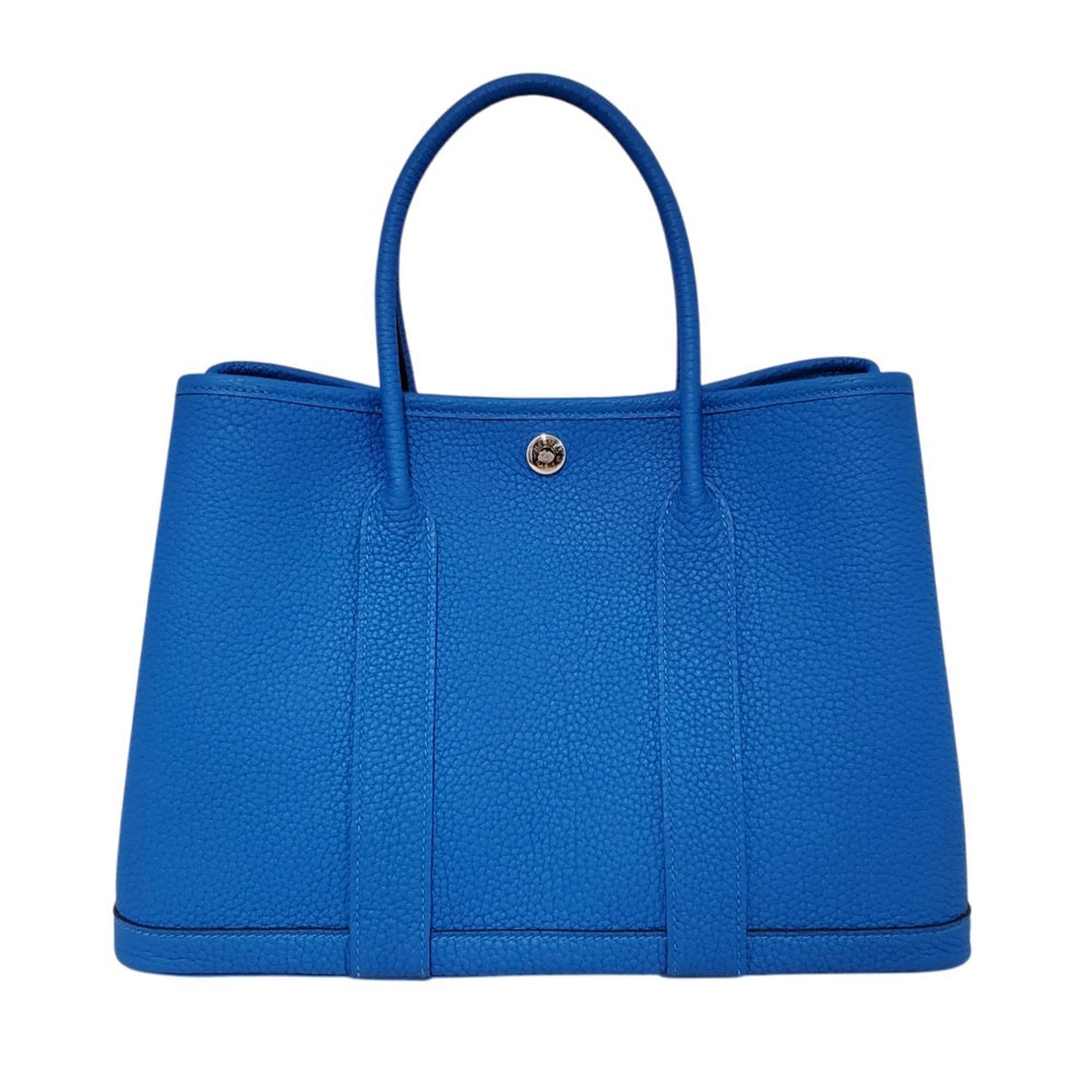 エルメス  HERMES  ガーデンパーティTPM ネゴンダ ブルーイドラ SV金具 K刻印/AT2609009