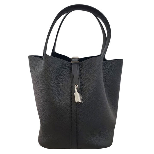 エルメス  HERMES  ピコタンロックMM  トリヨン  ノワール  W刻印 SV金具/MA2409073