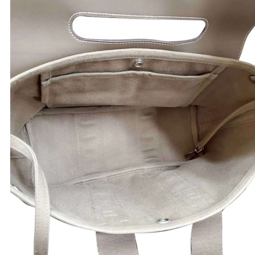 エルメス HERMES  ヴァルパライソMM  トワル/スイフト  エトゥープ  SV金具(刻印不明)