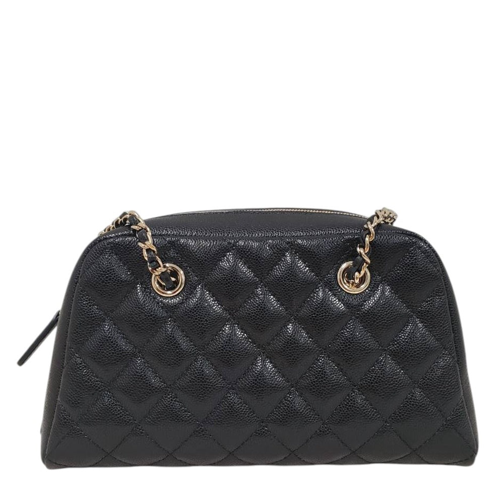 シャネル  CHANEL  As6135 ブラック キャビアスキン  スモールボーリング  チェーンショルダー/AT260327