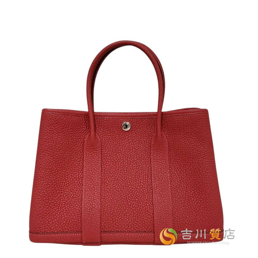 エルメス  HERMES  ガーデンパーティTPM ネゴンダ ルージュピマン SV金具 G刻印/AT2608041