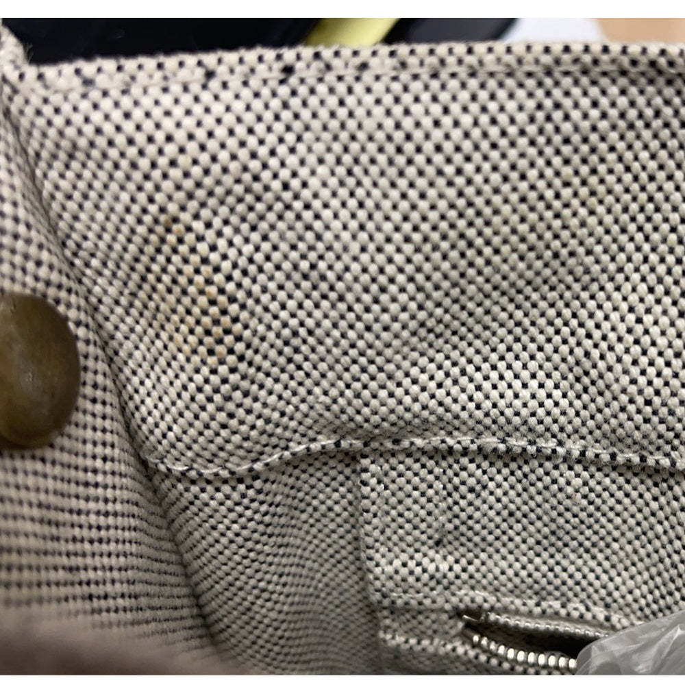 エルメス  HERMES サックアーネMM グレー/ブラック トワルアッシュ/ネゴンダ  SV金具/MA2307002