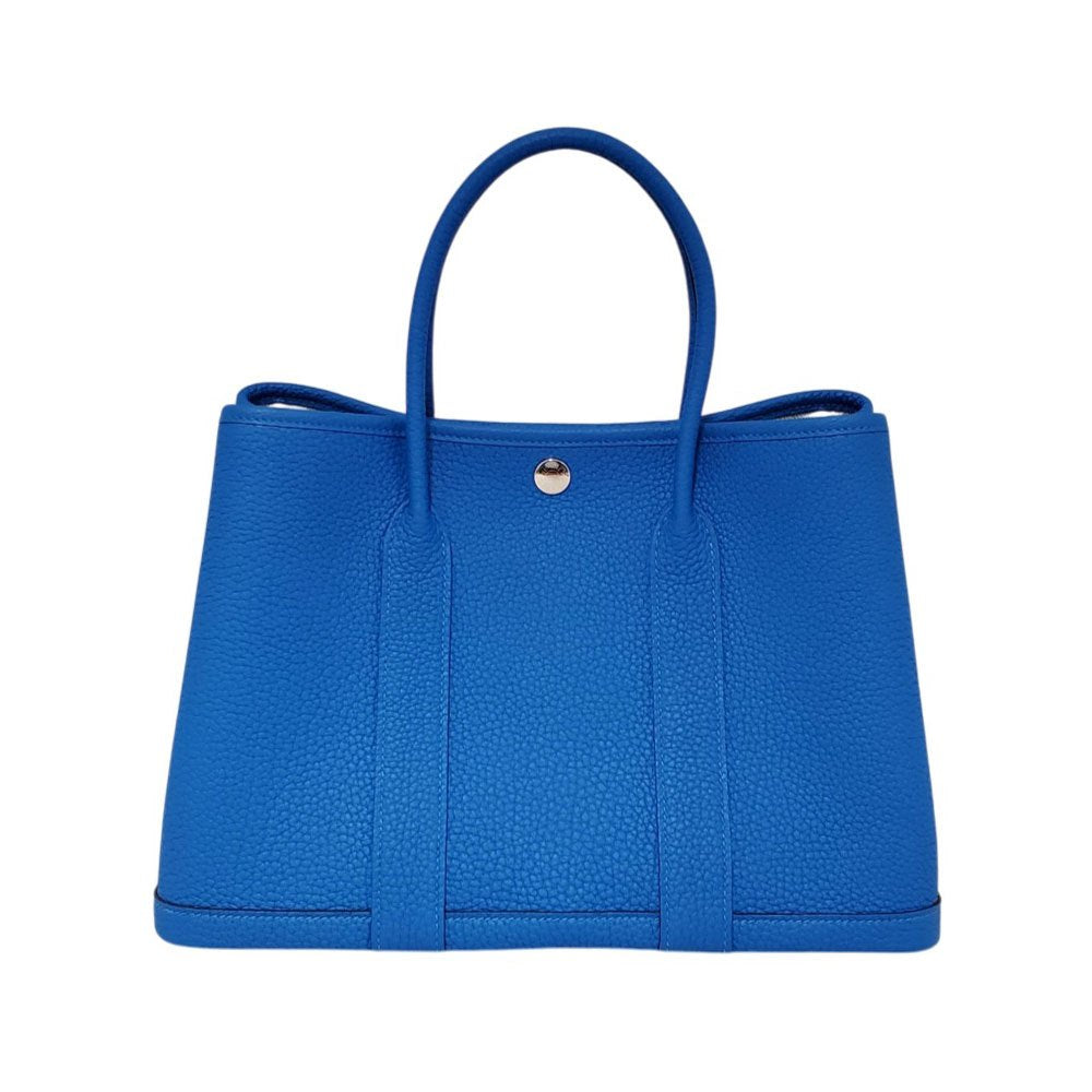 エルメス  HERMES  ガーデンパーティTPM ネゴンダ ブルーイドラ SV金具 K刻印/AT2609009