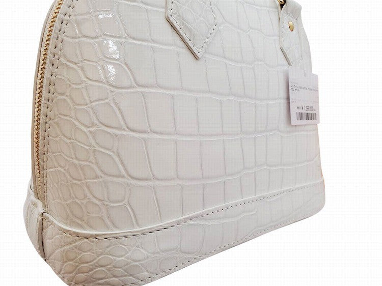 ルイヴィトン  LOUIS  VUITTON  アルマBB  エキゾチッククロコ  N94106  ホワイト/AT210250