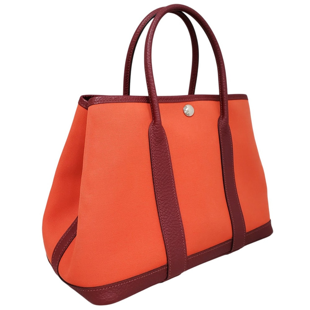 エルメス HERMES ガーデンパーティTPM トワルオフィシエ オレンジ