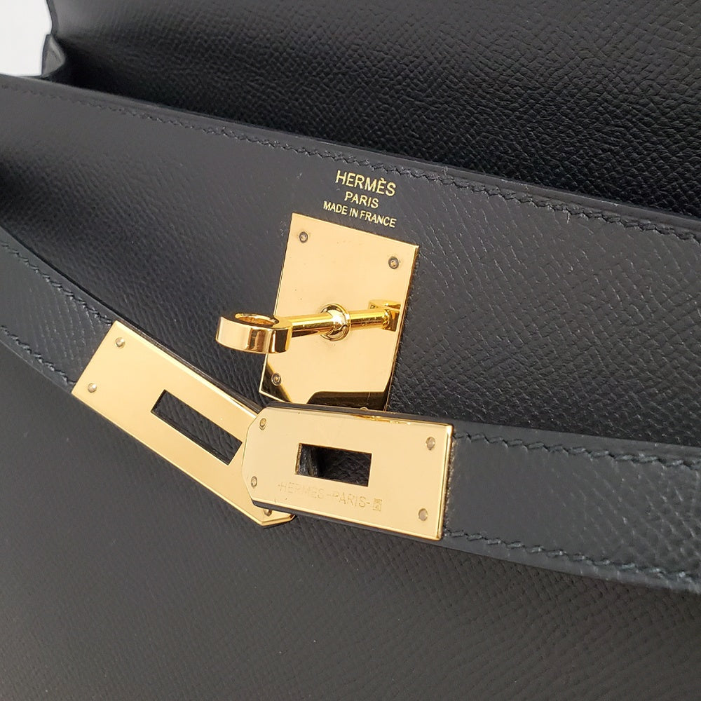 エルメス  HERMES  ケリー28  ノワール  エプソン  外縫い  Y刻印  G金具/MA2508003