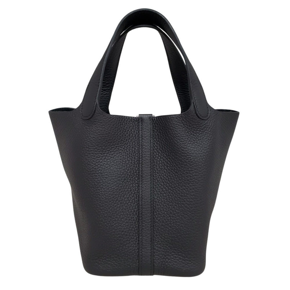 エルメス  HERMES  ピコタンロックPM  トリヨン  ノワール  SV金具  Ｗ刻印/MA2409066