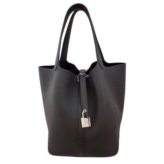 エルメス  HERMES ピコタンロックMM ノワール トリヨン  U刻印  SV金具