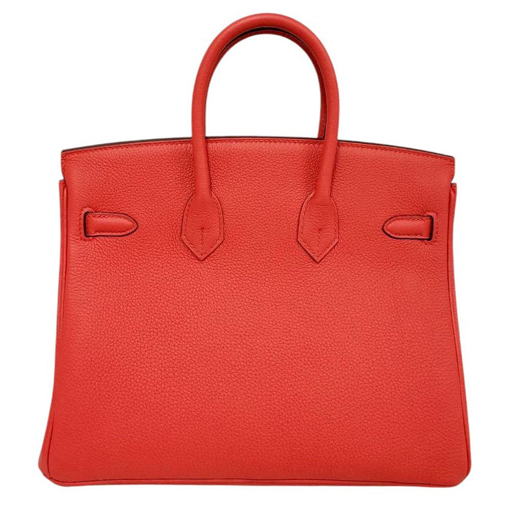 エルメス  HERMES  バーキン25  トゴ ルージュドクール  SV金具  K刻印/MA2509001