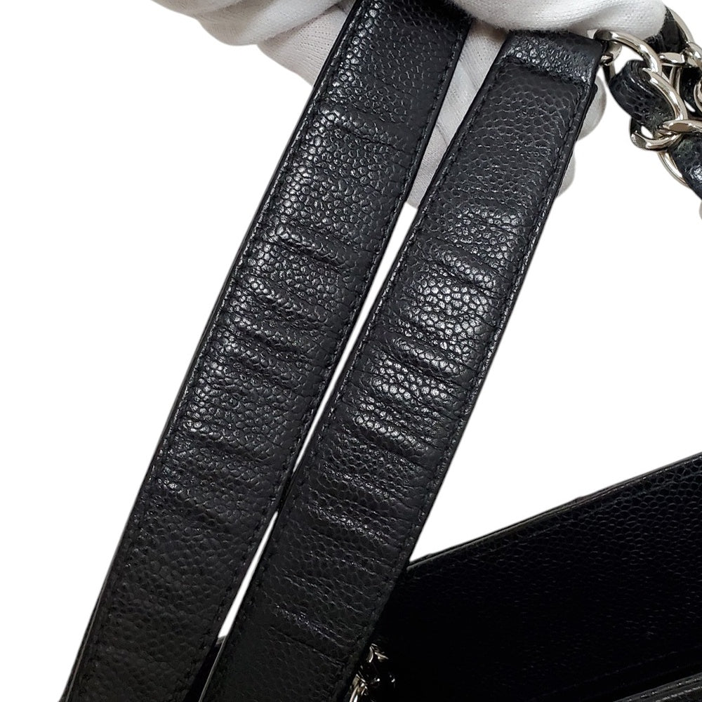 シャネル  CHANEL  キャビアスキン  マトラッセ  ココマーク  GSTチェーントートバッグ  ブラック A50995/MA2503013