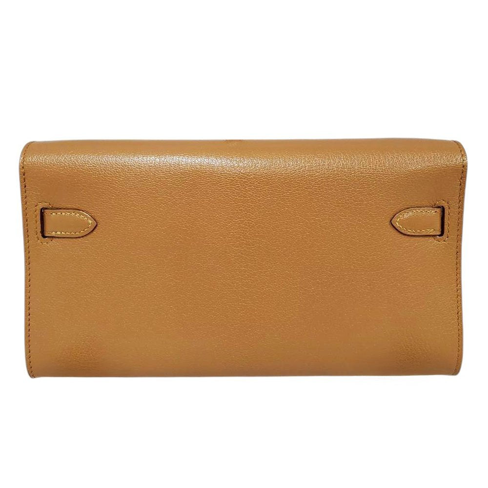 エルメス  HERMES  ケリーロング トゥーゴー  シェーブルシャムキラ  ブロンズドレ  E金具  K刻印/AT250814