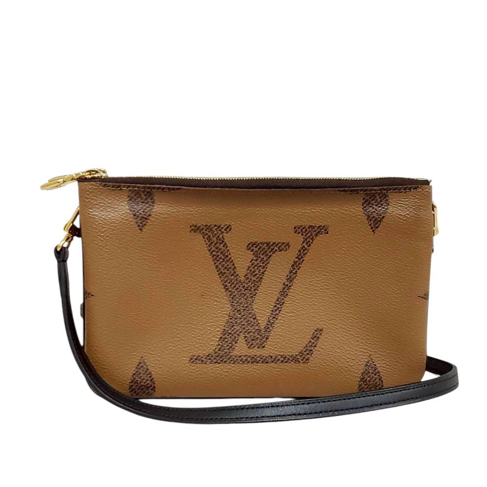 ルイヴィトン  LOUIS  VUITTON  モノグラム・ジャイアント・リバース  ポシェット・ドゥーブルジップ  M69203