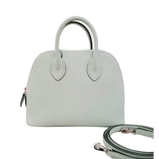エルメス  HERMES  ボリード1923  ミニ  シェーブル  ヴェールペパーミント  K刻印  SV金具