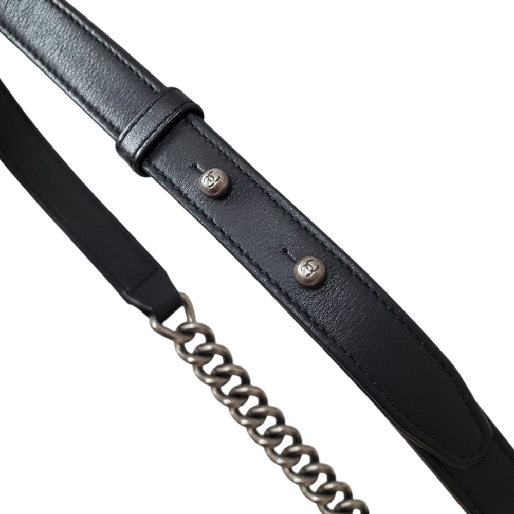シャネル  CHANEL ボーイシャネル チェーンショルダー  A67086 ブラック ラムスキン/MA2609025