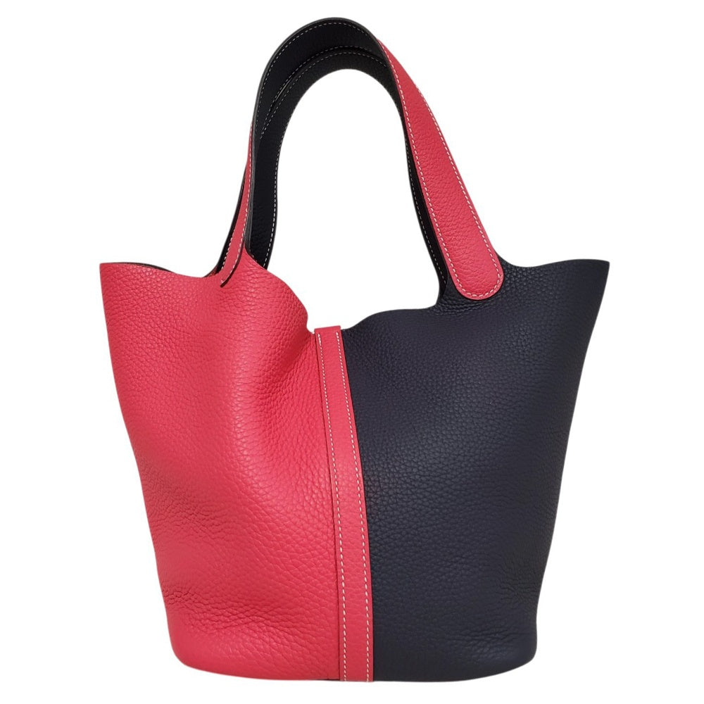 エルメス  HERMES  ピコタンロックMMカザック  トリヨン  ローズエクストリーム/ブルーニュイ  SV金具  Y刻印/MA2609035