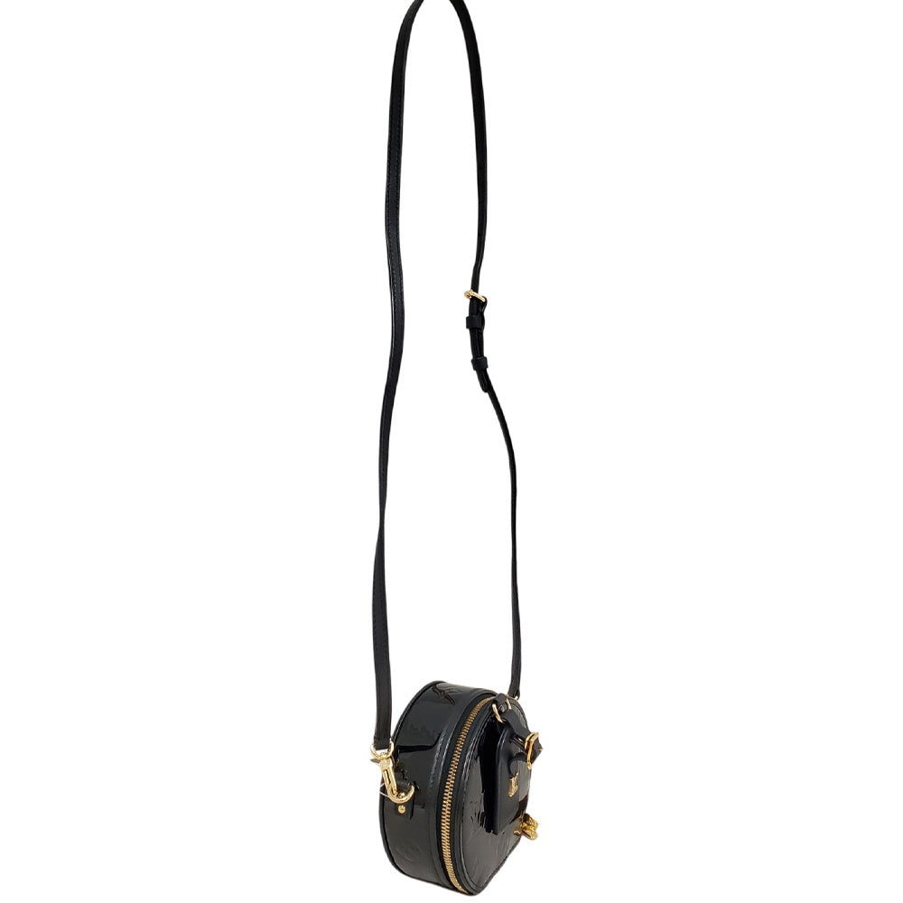 ルイヴィトン  LOUIS  VUITTON ミニボワットシャポー ブラック ヴェルニ  ショルダーバッグ/MA2607001