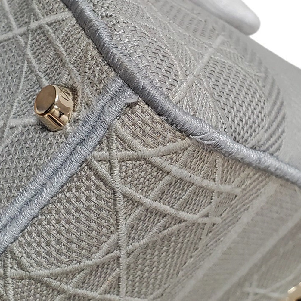 ディオール  Dior  レディディオール  D-Lite  ミディアム  ハンドバッグ  グレー/MA2502009