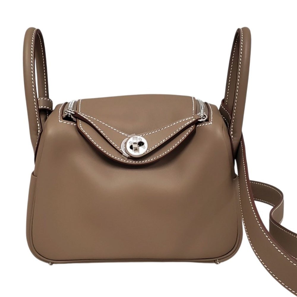 エルメス  HERMES  リンディミニ スイフト エトゥープ シルバー金具 G刻印/AT2609060