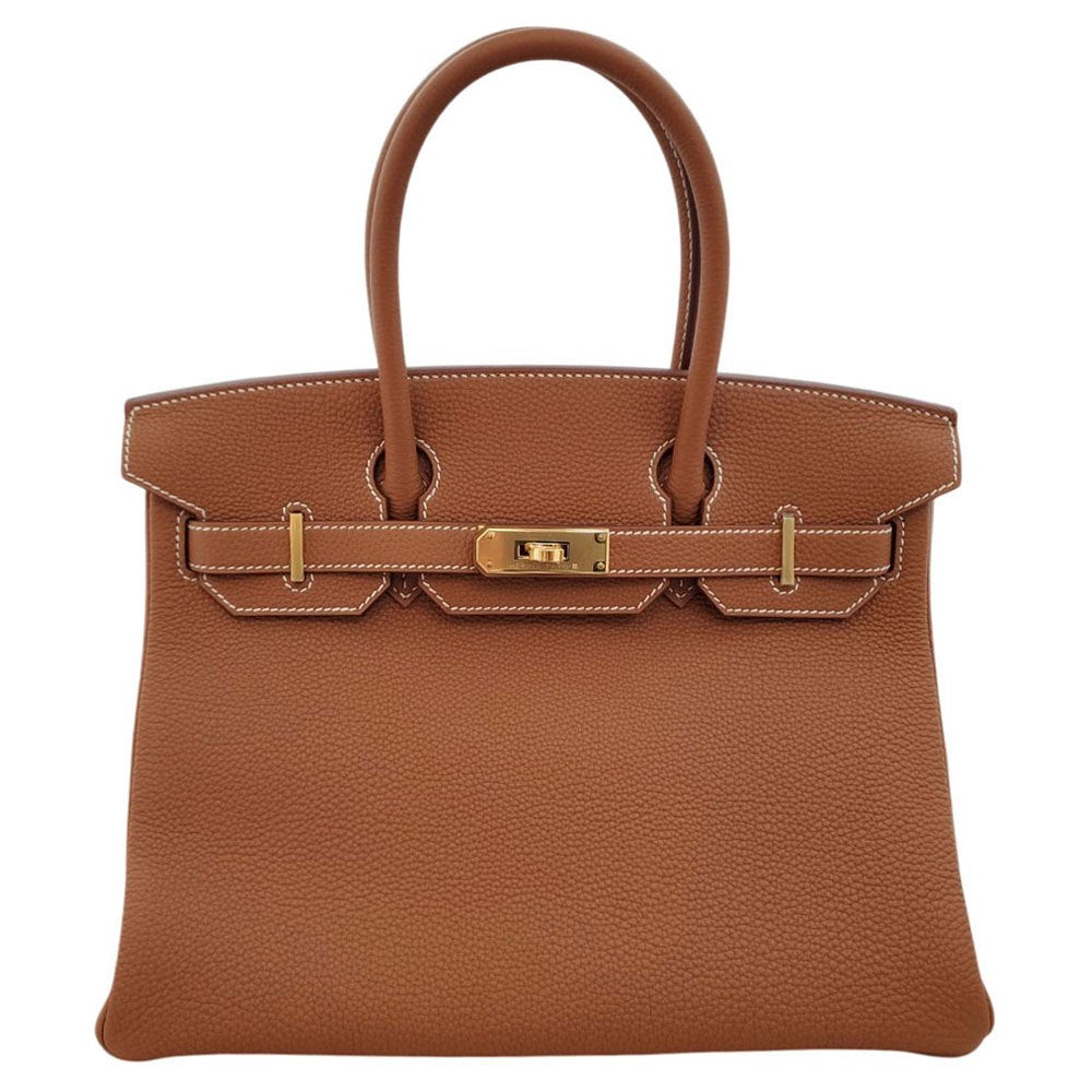 エルメス  HERMES  バーキン30  トゴ  ゴールド  W刻印  G金具/MA2410006