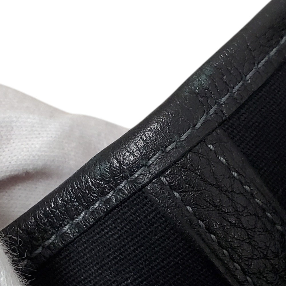 エルメス  HERMES  ガーデンパーティPM  トワルオフィシエ  ノワール  SV金具  □I刻印/MA2504011