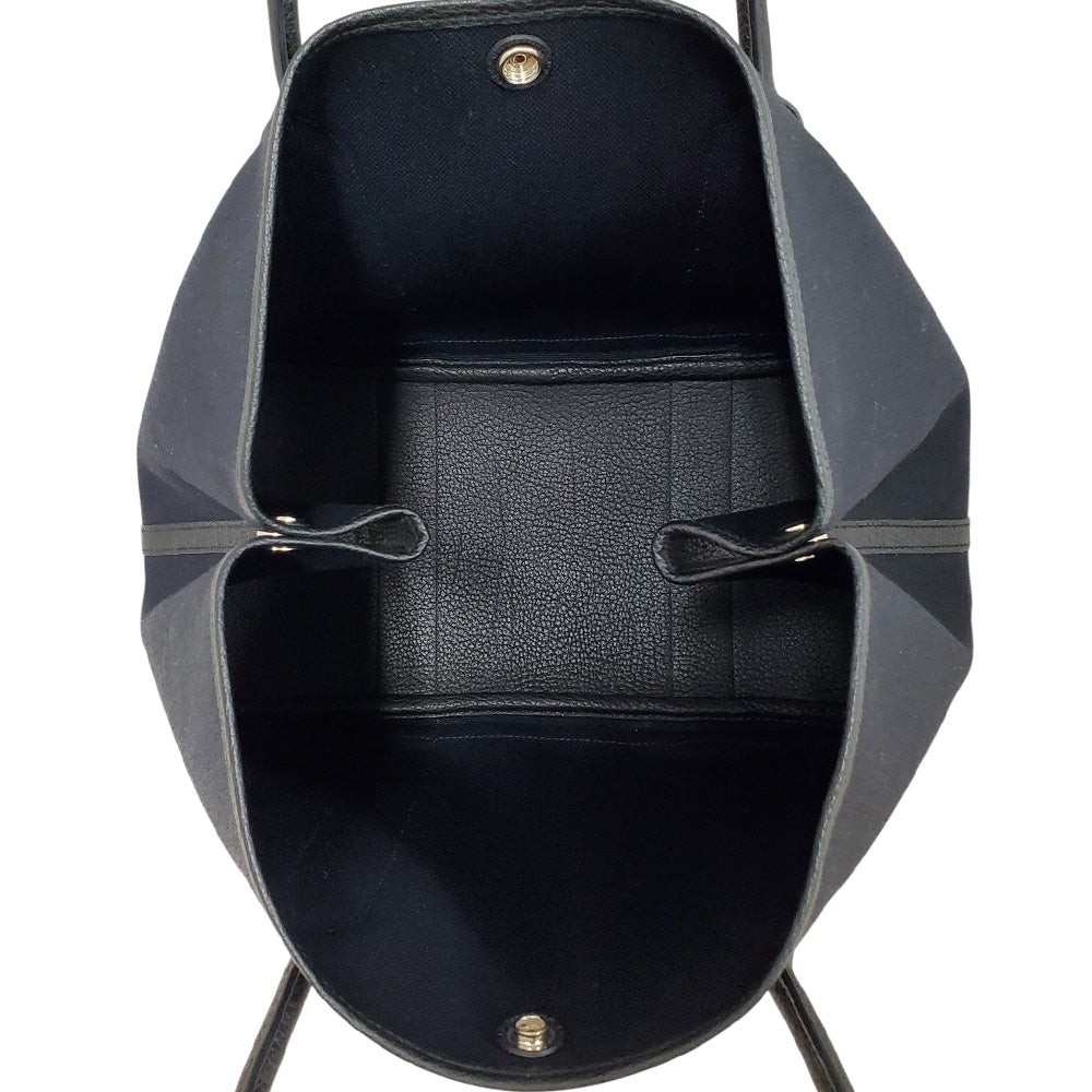 エルメス  HERMES  ガーデンパーティPM  ノワール  トワルアッシュ  B刻印  SV金具/MA2508005