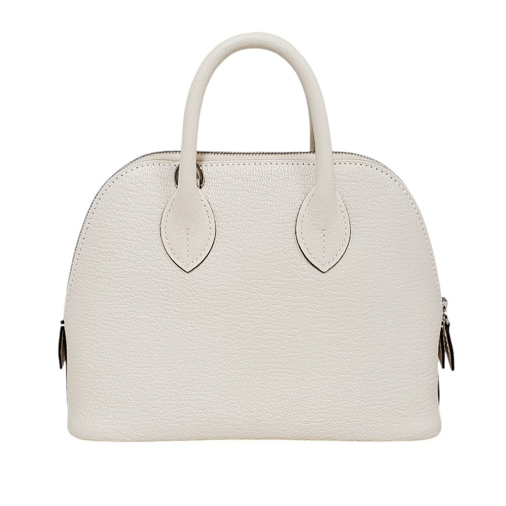 HERMES ホワイト 馬頭　置物 エルメス HERMES ボリード1923ミニ シェーブル ナタ SV金具 K刻印