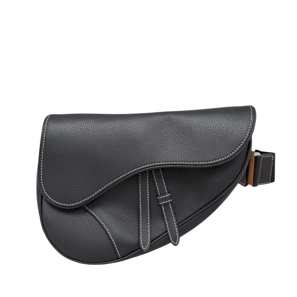 クリスチャン ディオール Christian Dior  レザー  サドルバッグ  ブラック/MA2603009