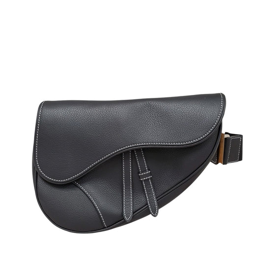 クリスチャン ディオール Christian Dior  レザー  サドルバッグ  ブラック/MA2603009