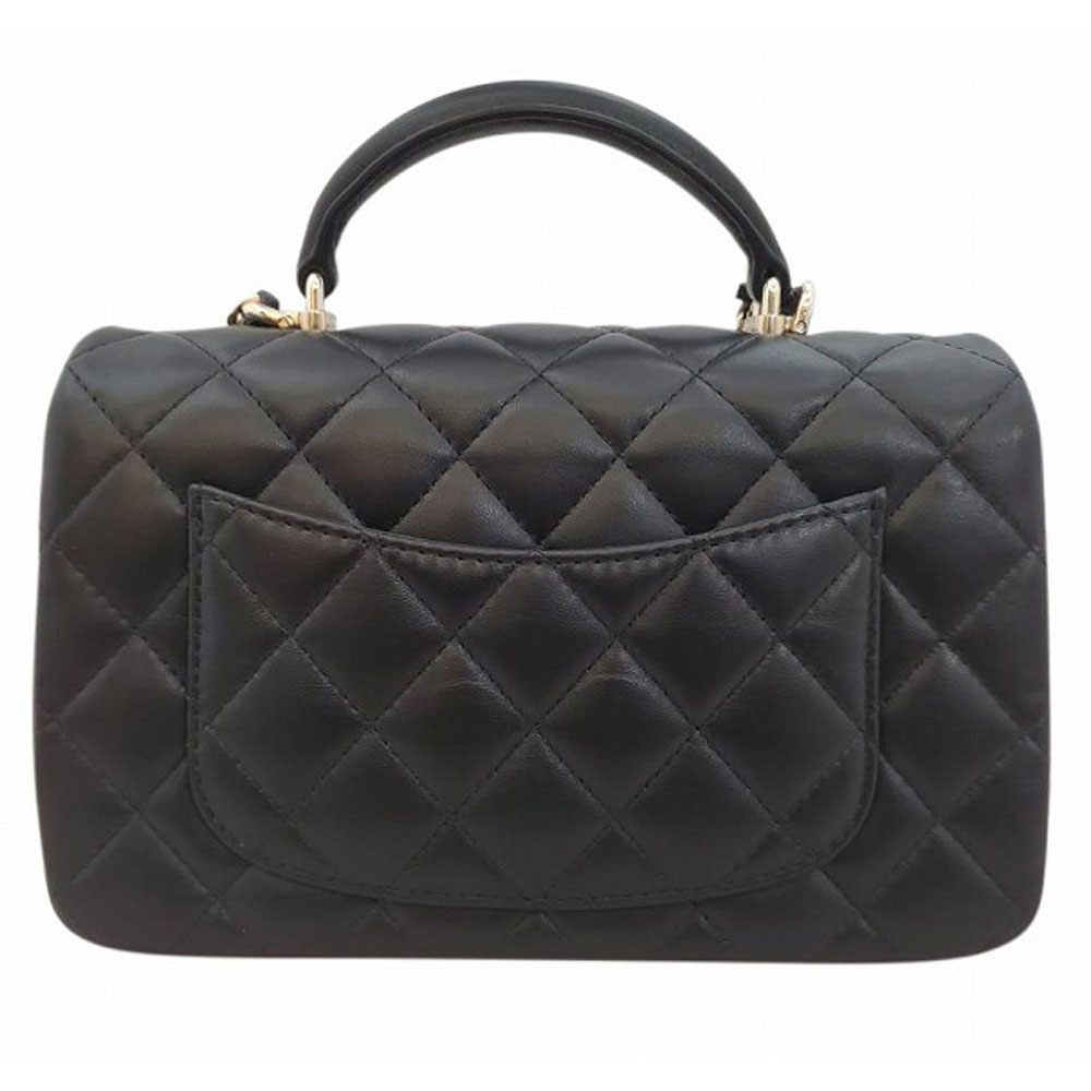 シャネル  CHANEL  ラムスキン  ミニマトラッセ  トップハンドルミニ20  フラップバッグ  チェーンショルダー
