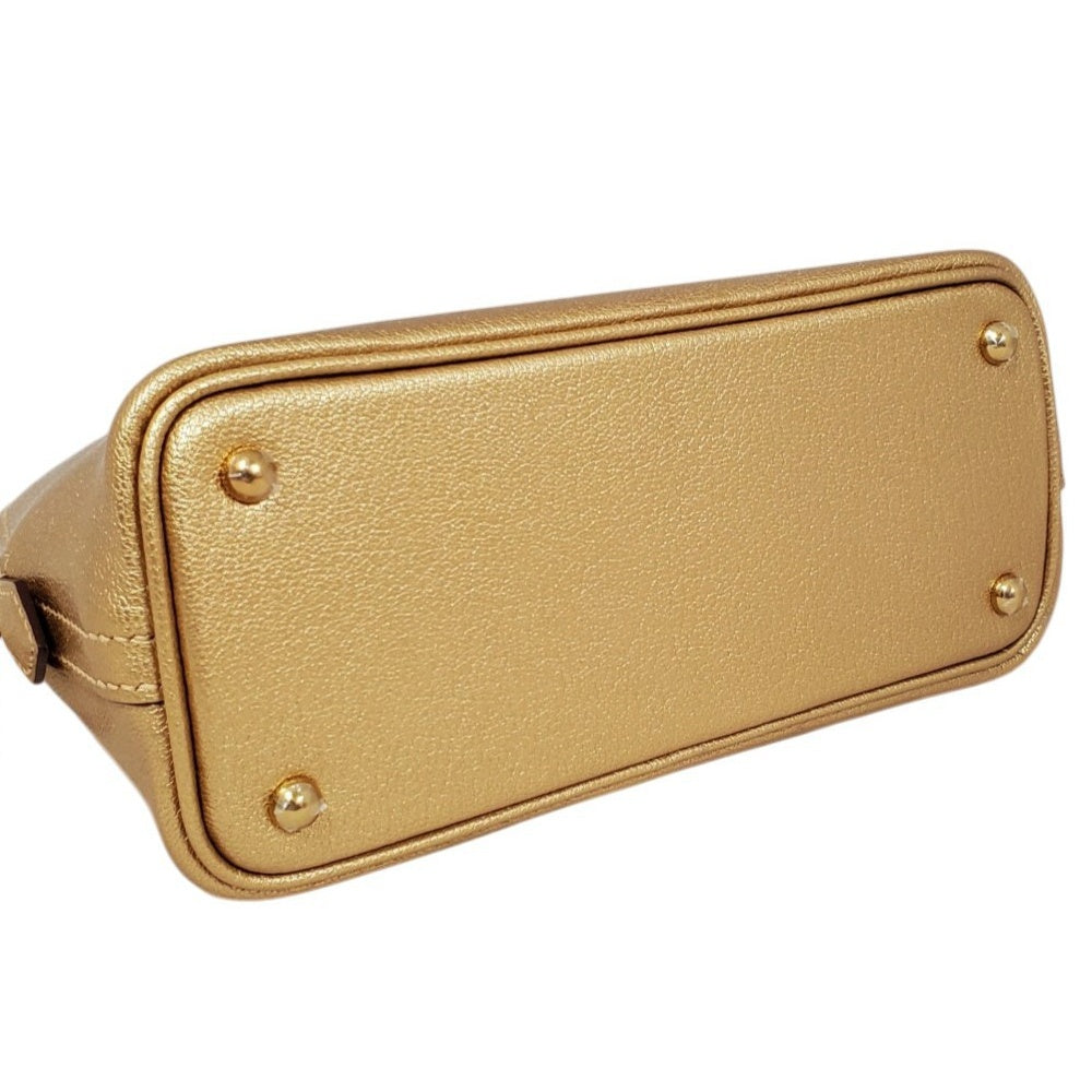 エルメス HERMES ボリード1923ミニ シェーブル シャムキラ ドレ シャンパンG金具 G刻印/AT2610022