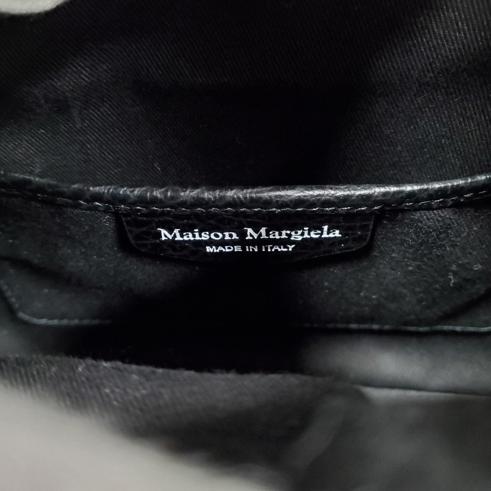 メゾンマルジェラ  Maison Margiela  5AC ドローストリングバッグ SB3WD005 ブラック グレインレザー/MA2609020
