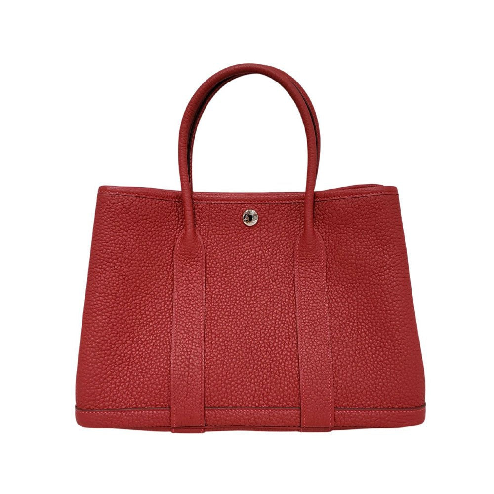 エルメス  HERMES  ガーデンパーティTPM ネゴンダ ルージュピマン SV金具 G刻印/AT2608041
