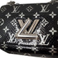 ルイヴィトン  LOUIS  VUITTON  モノグラム  パイソン  ツイストPM  N96931  エキゾチックレザー  ノワール/AT240421