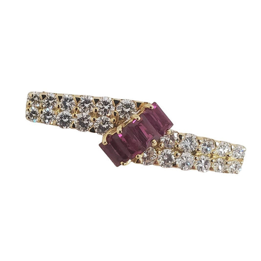 Van Cleef & Arpels   ヴァンクリーフ＆アーペル  リボンブローチ ダイヤ/ルビー/AT251229