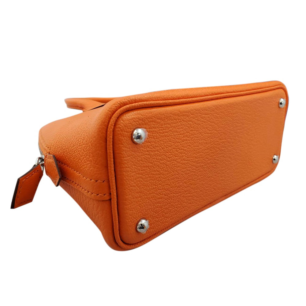 エルメス HERMES ボリード1923ミニ シェーブル オレンジミニアン SV
