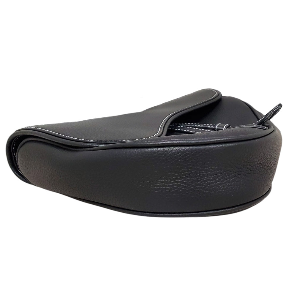 クリスチャン ディオール Christian Dior  レザー  サドルバッグ  ブラック/MA2603009