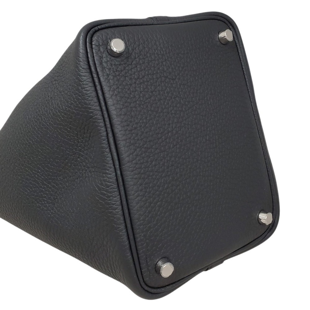 エルメス  HERMES  ピコタンロックPM  トリヨン  ノワール  SV金具  Ｗ刻印/MA2409066