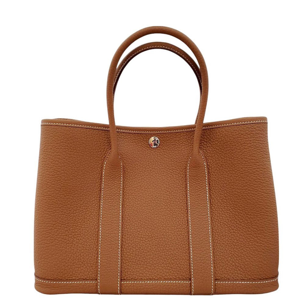 エルメス  HERMES   ガーデンパーティPM  ネゴンダ  ゴールド  K刻印  SV金具