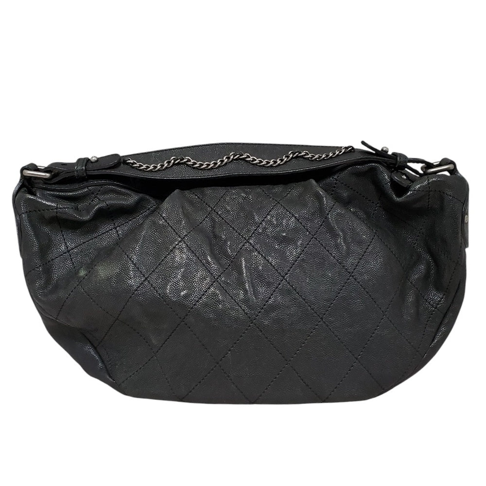 シャネル  CHANEL  キャビアスキン  ワイルドステッチ  ワンショルダーバック  ブラック/MA2406006