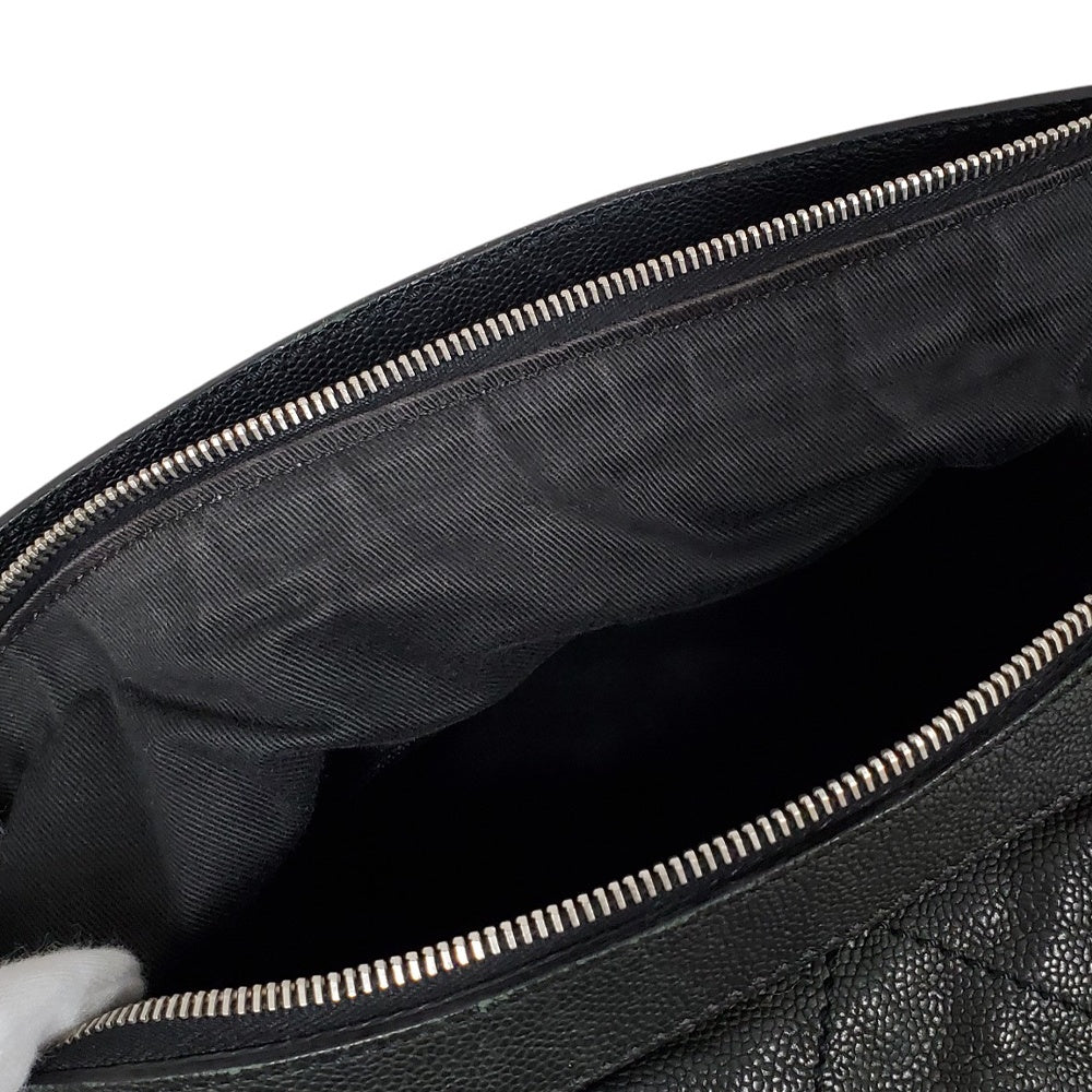 シャネル  CHANEL  キャビアスキン  ワイルドステッチ  ワンショルダーバック  ブラック/MA2406006