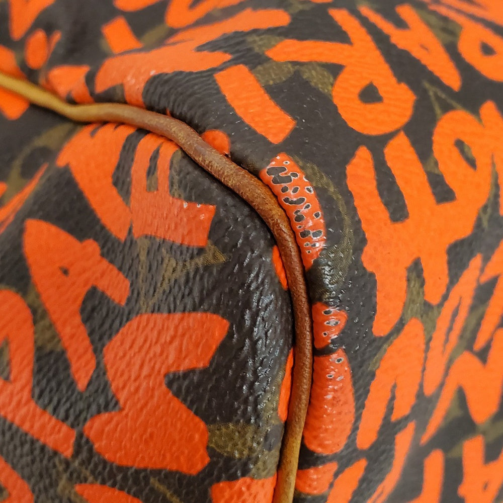 ルイヴィトン  LOUIS  VUITTON  モノグラム・グラフィティ  スピーディ30  M93704  オランジュ/PW25049