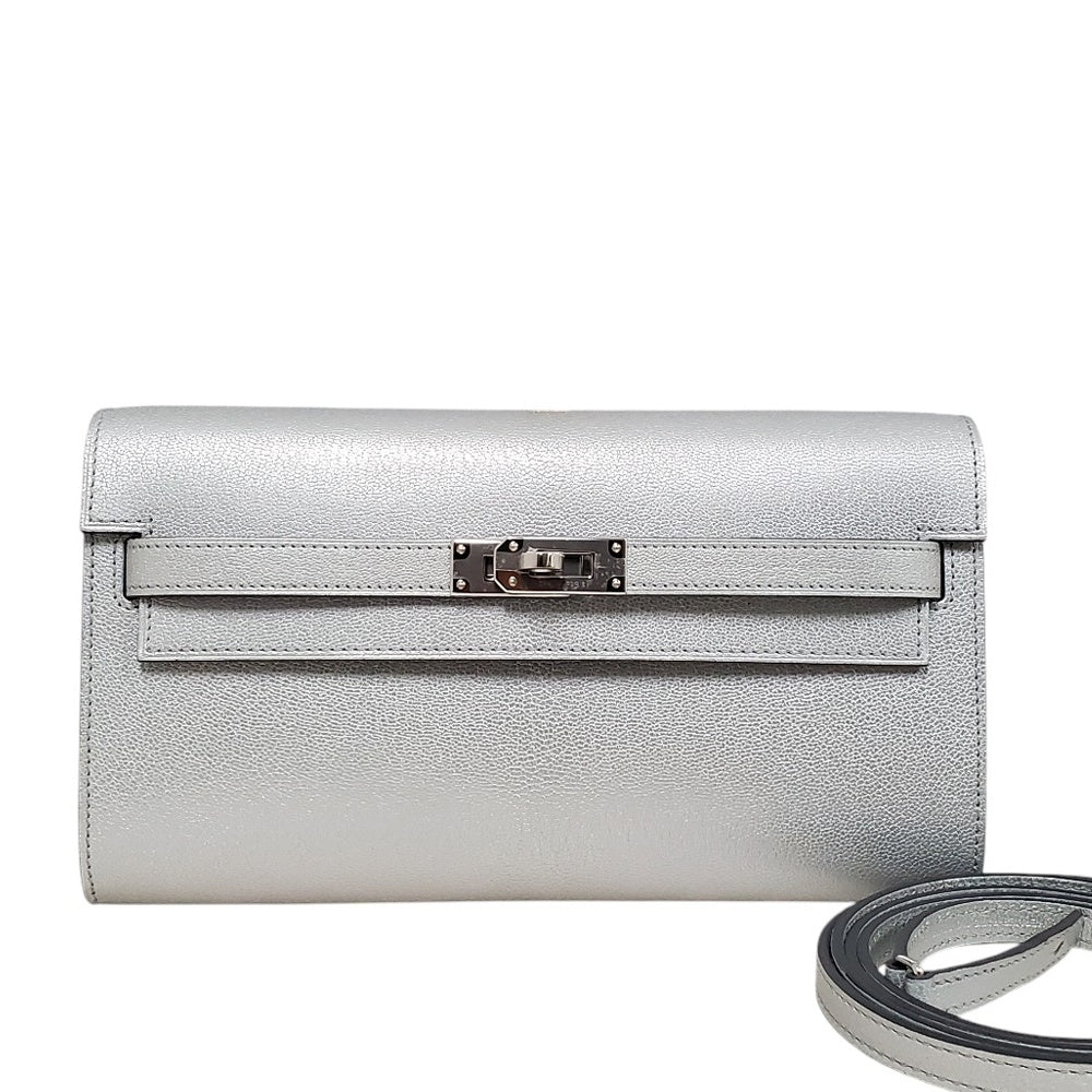 エルメス  HERMES  ケリートゥーゴー  シェーブルシャムキラ  アルジャン  SV金具  K刻印/AT260125