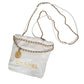 シャネル  CHANEL  シャイニーカーフスキン  CHANEL22  ミニ  チェーンショルダー  ホワイト/シルバー  AS3980/AT230822