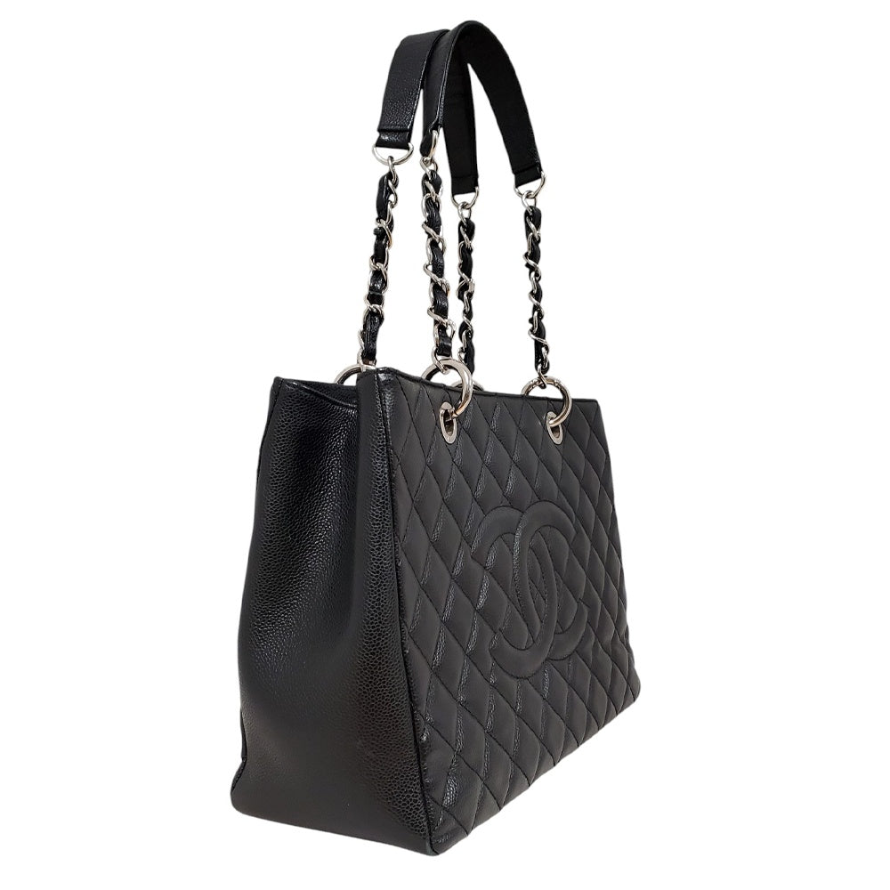 シャネル  CHANEL  キャビアスキン  マトラッセ  ココマーク  GSTチェーントートバッグ  ブラック A50995/MA2503013