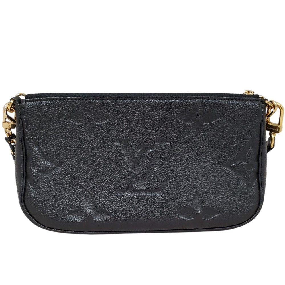ルイヴィトン  LOUIS  VUITTON ミュルティ・ポシェット・アクセソワール M80399 ノワール モノグラム・アンプラント/MA2609002