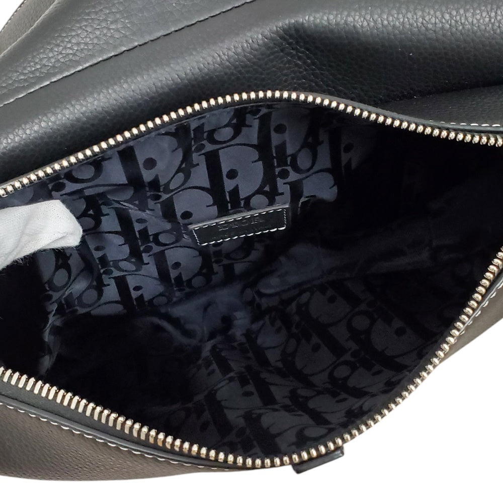 クリスチャン ディオール Christian Dior  レザー  サドルバッグ  ブラック/MA2603009