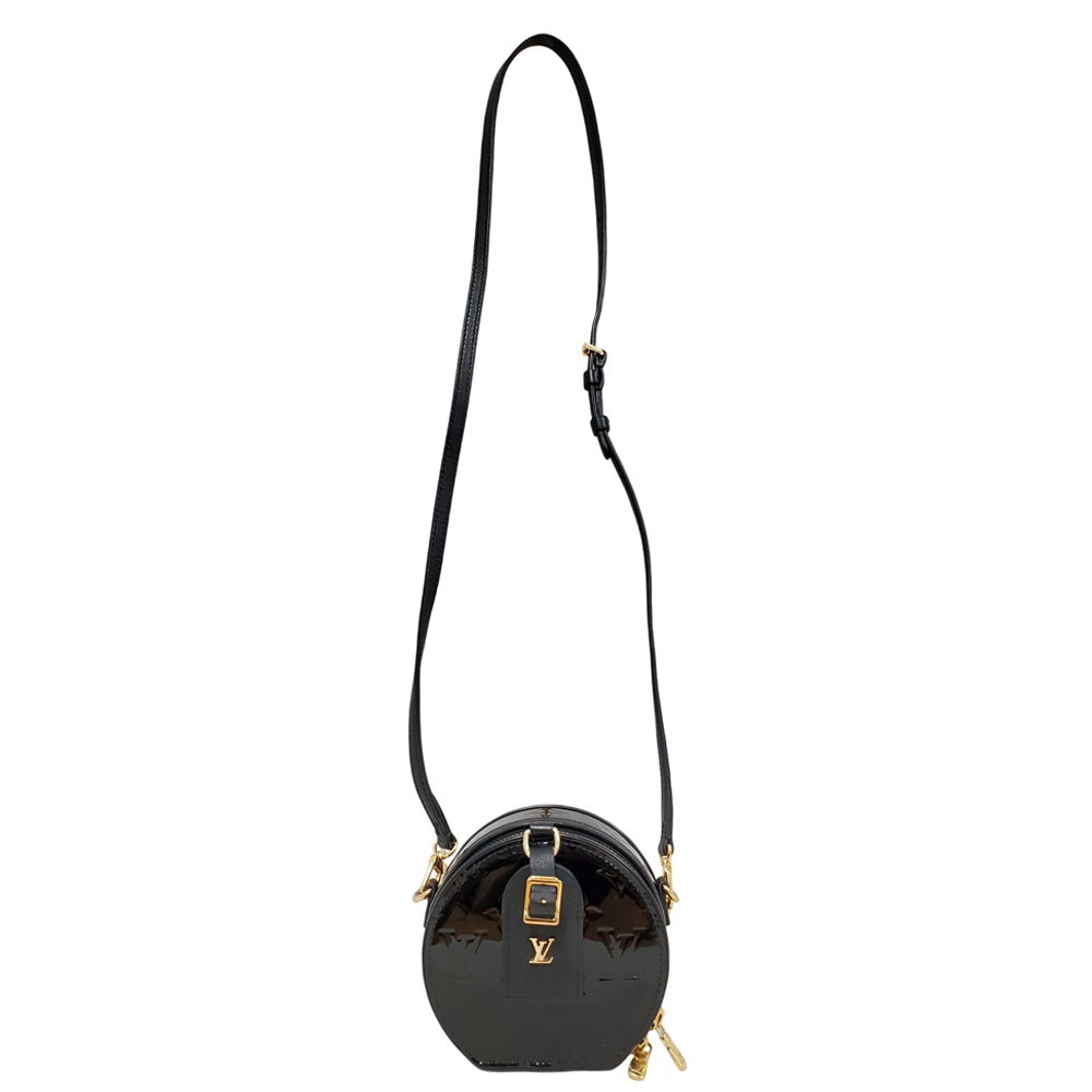 ルイヴィトン  LOUIS  VUITTON ミニボワットシャポー ブラック ヴェルニ  ショルダーバッグ/MA2607001