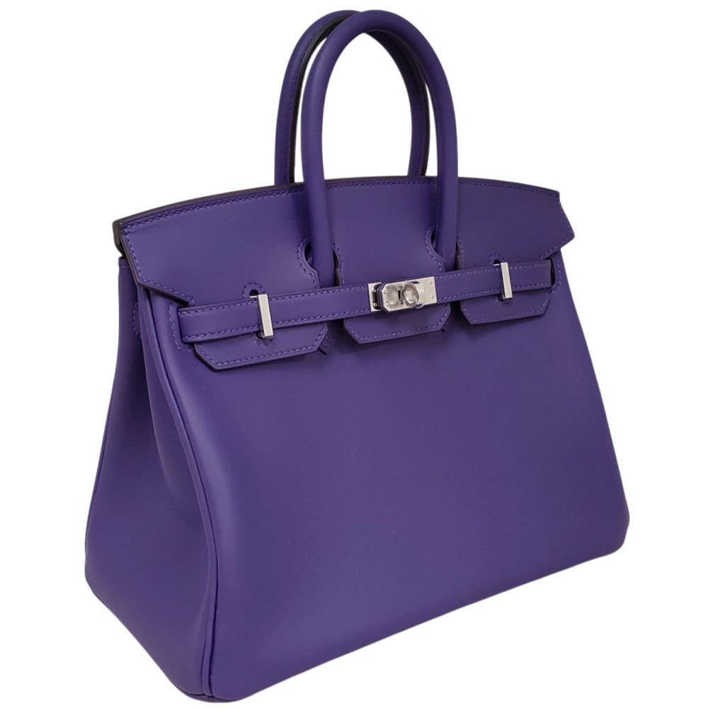 エルメス  HERMES  バーキン25 スイフト パープル SV金具 G刻印/AT2609038