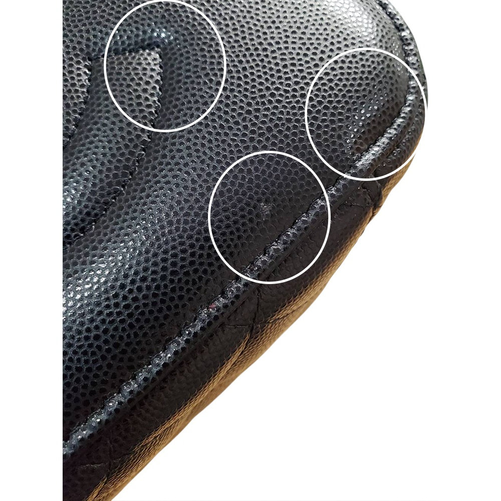 シャネル  CHANEL ヴァニティバッグ AP2573 ブラック キャビアスキン  2025クルーズコレクション  ハンドバッグ/PW26031