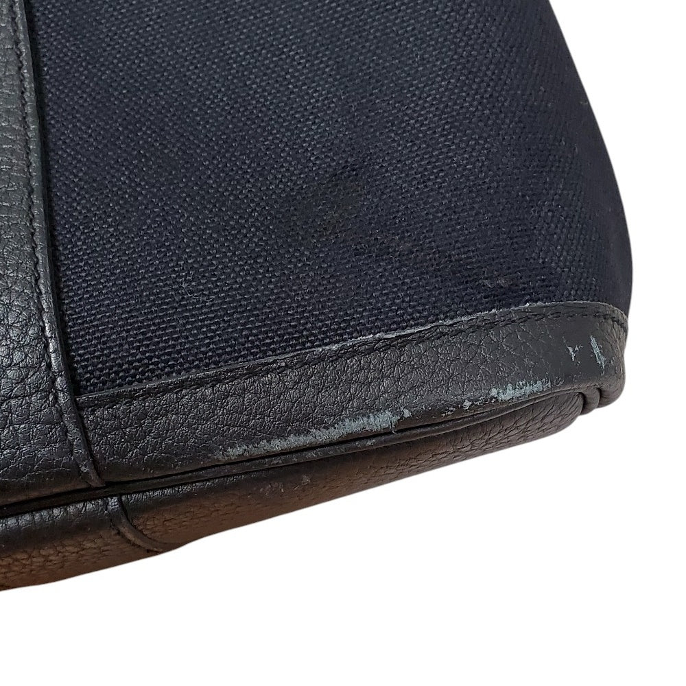 エルメス  HERMES  ガーデンパーティPM  ノワール  トワルアッシュ  B刻印  SV金具/MA2508005